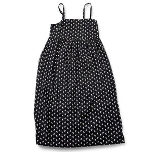 Black and White Linen Floral Maxi Dress